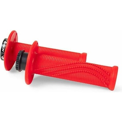 RTECH gripy lock-on R20 Wave, neón červené, 1 pár