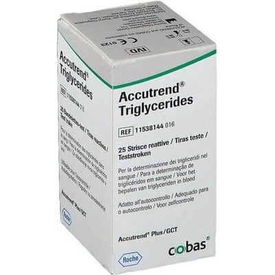 ROCHE Accutrend Plus Тест Ленти За Триглицериди 25 бр