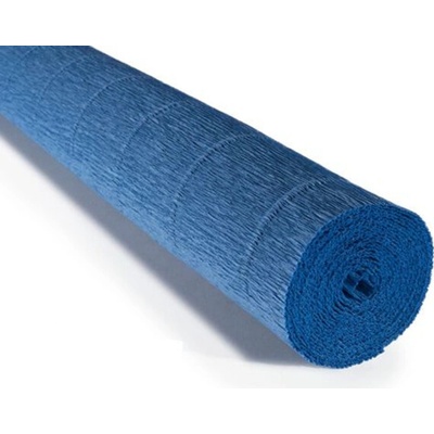 Italský krepový papír Cartotecnica Rossi 180g (50 x 250cm) - modrá 615