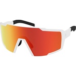 SCOTT Очила за колоездене Scott Sunglasses Shield S3 Cycling glasses - White Matt / Glas: AMP Red Chrome - размер One Size (205-6820-0211)