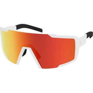 SCOTT Очила за колоездене Scott Sunglasses Shield S3 Cycling glasses - White Matt / Glas: AMP Red Chrome - размер One Size (205-6820-0211)