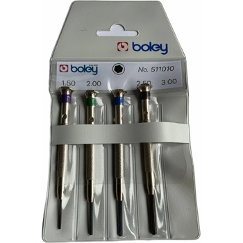 Boley Комплект отвертки Boley с шестостенни накрайници - 4 броя