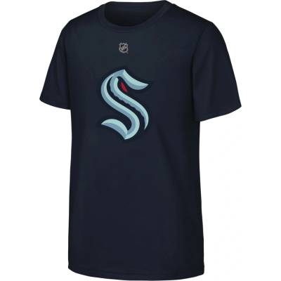 Outerstuff Matty Beniers #10 Seattle Kraken NHL Flat Name & Number Short Sleeve Cotton