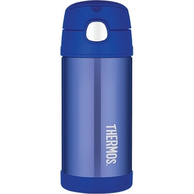 Thermos FUNtainer Dětská termoska s brčkem modrá 355 ml