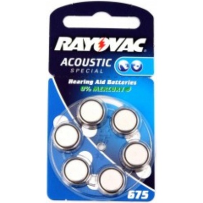 Rayovac Acoustic Special typ 675 PR44 do načúvadiel 1,45 V 6 ks 4600-6