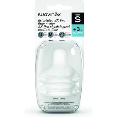 Suavinex fyziologická savička SX transparentní – Zboží Dáma