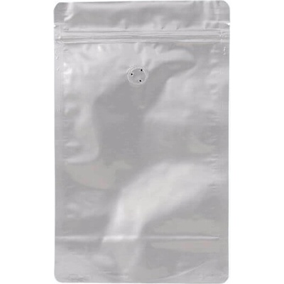 Doypack sáček s ventilem, 180*290 mm, 500 g, ALU lesklý, 10 ks