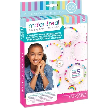 Make It Real Творчески комплект Make it Real - Направи си гривни в цветовете на дъгата (1216)