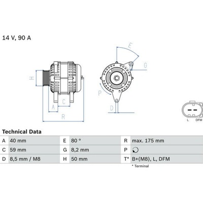 generátor BOSCH 0 986 041 310