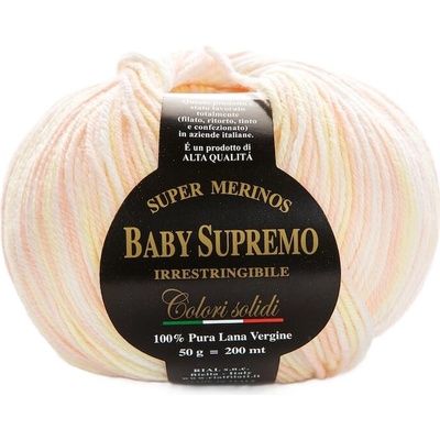 Merino vlna Rial Filati Baby Supremo fantasy žlutomeruňkový