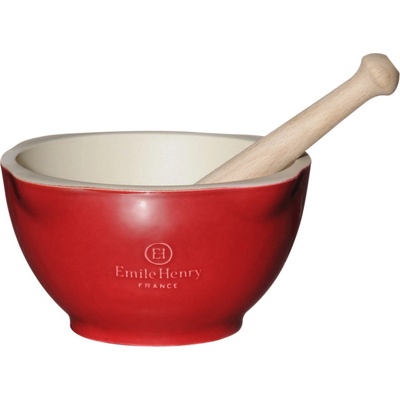 Emile Henry Hmoždíř 14 cm červený Burgundy