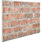 vidaXL Стенни панели 10 бр. 100 x 50 cm Червено EPS пяна (332921)