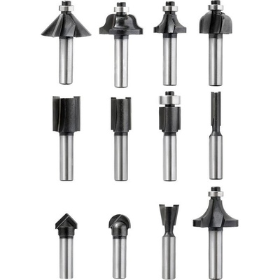Einhell Sada fréz Router Bit set TCT, 8mm, 12pcs – Zbozi.Blesk.cz