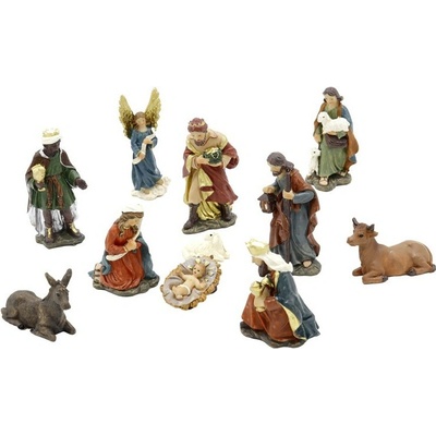 SEIZIS Figurky malý betlém, sada postaviček 2-8 cm, polyston