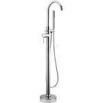 Bath Deluxe Комплект за свободностояща вана с подов смесител, 116 см, гланцов хром (bt0063)