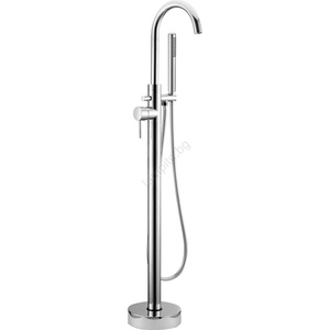 Bath Deluxe Комплект за свободностояща вана с подов смесител, 116 см, гланцов хром (bt0063)