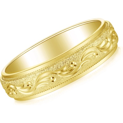 Olivie Snubní stříbrný prsten TOKIO GOLD 9047