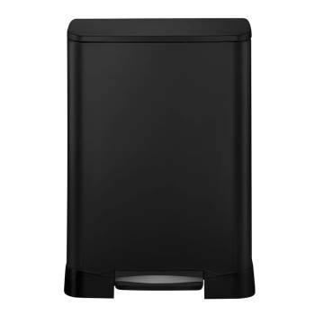 EKO-Europe EKO Кош за разделно събиране на отпадъци с педал NEO-CUBE - черен - 28 л. + 18 л (EKO 929046 - Black)