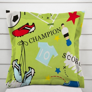 Biante bavlna s lemom Sandra SA-645 Futbal to je hra na zelenom 50 x 60 cm