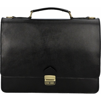 Delami Vera Pelle Castiel Luxusní pánská kožená aktovka černá – Hledejceny.cz