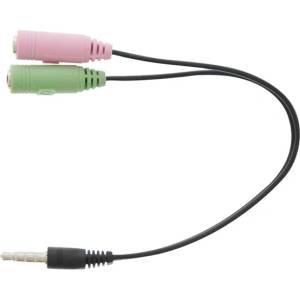 T'nB Кабел TnB, от 3.5mm жак(м) към 2x 3.5mm жак(ж), черен