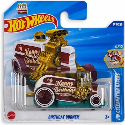 HW Vozidlo Hot Wheels Celebration Racers Birthday Burner