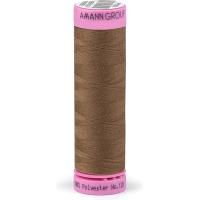 Polyesterové nitě návin 100 m Aspo Amann Varianta: 1425 Brown Tobacco, Balení: 5 ks