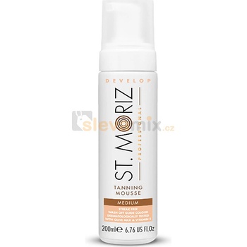 St. Moriz Self Tanning samoopalovací pěna odstín Medium (With Olive Milk and Vitamin E) 200 ml