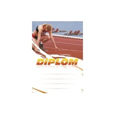 Sabe diplom A4 atletika ženy