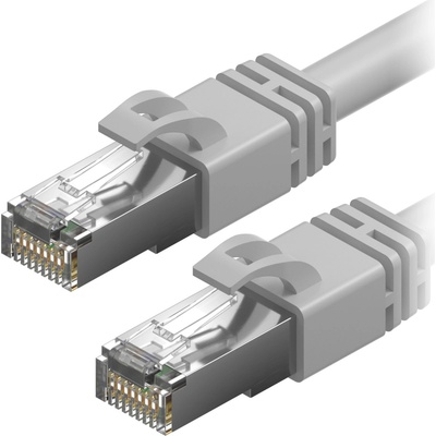 AlzaPower APW-CBP7S0070Y Patch CAT7 S/FTP, 7m, sivý