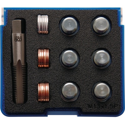 Sada na opravu závitů olejových van M13x1,5 mm, 25 dílů - BGS 156