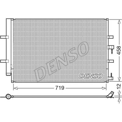 Kondenzátor, klimatizace DENSO DCN10036