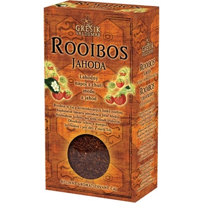 GREŠÍK Rooibos čaj sypaný s jahodami 70 g