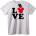 NOONEBRAND Тениска Mickey Любов - 2XL, Black