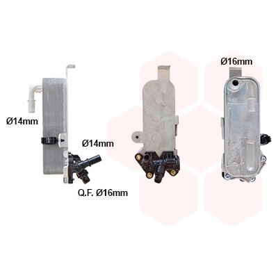 Chladič oleja automatickej prevodovky VAN WEZEL 06013734