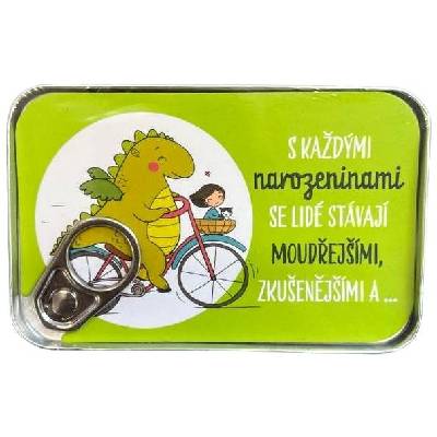 ALBI Plechovka na peníze - narozeniny - dino - dinosaurus