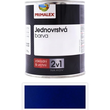 PRIMALEX 2v1 syntetická antikorózna farba na kov 0,75L Modrá