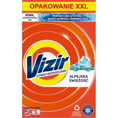 Vizir Alpská svěžest prací prášek 60 PD 3,3 kg