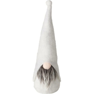 Boltze Home Textilní figurka trpaslíka HARVEST, výška 32 cm bílá – Zboží Mobilmania