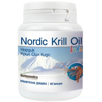 Herbamedica Nordic Krill Oil Kids, 60 капсули, Herbamedica