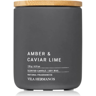 Vila Hermanos Concrete Amber & Caviar Lime ароматна свещ 120 гр