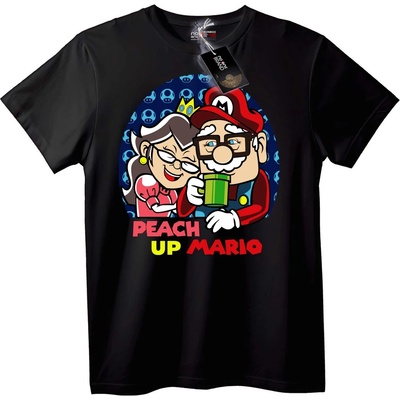 NOONEBRAND Тениска Peach и Mario - 6XL, White