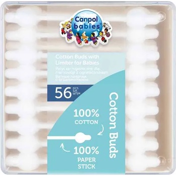 Image 1 of Canpol Клечки за уши Canpol - С ограничител, 55 броя (3/115C)