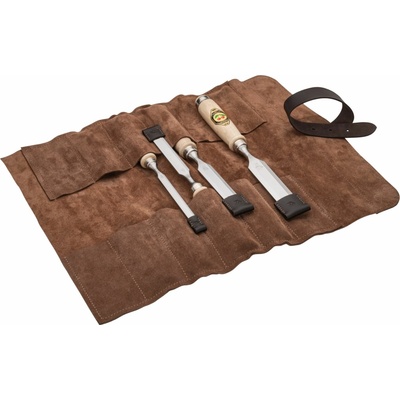 Kirschen Stechbeitelsatz 4-tlg. Ledertasche 10-16-20-26