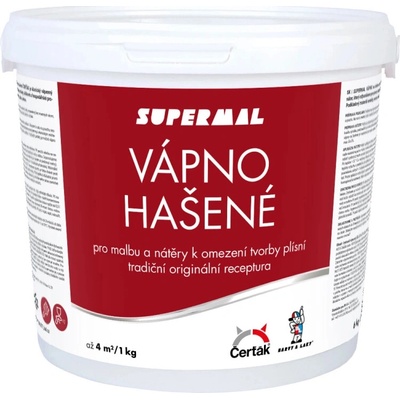 Vápno na bílení, hašená vápenná barva, Čerťák, 6 kg