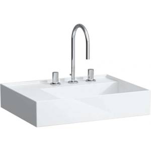 Laufen Kartell - Умивалник 60x46 см, с 3 отвора за смесител, SaphirKeramik, бял H8103350001581 (H8103350001581)