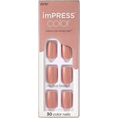 KISS imPRESS Color Short umělé nehty Sandbox 30 ks