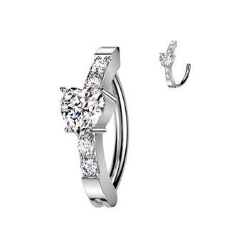 Šperky4U piercing do pupíku se štítem WP0077