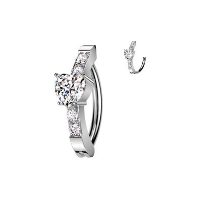 Šperky4U piercing do pupíku se štítem WP0077