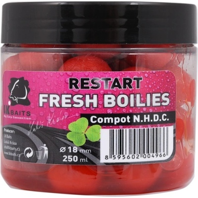 LK Baits Fresh Boilies Restart COMPOT N.H.D.C. 250ml 18mm